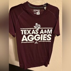 Texas A&M Aggie’s Adidas boy small tee shirt